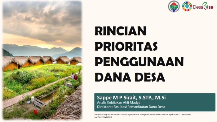 Prioritas Penggunaan Dana Desa Tahun 2025 salah satunya adalah program Desa Digital
